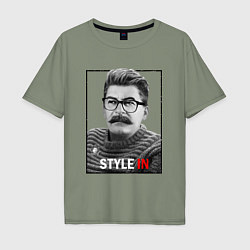 Футболка оверсайз мужская Stalin: Style in, цвет: авокадо