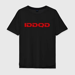 Футболка оверсайз мужская IDDQD Doom, цвет: черный