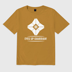 Футболка оверсайз мужская Eyes Up Guardian, цвет: горчичный