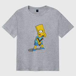 Футболка оверсайз мужская Bad Bart, цвет: меланж