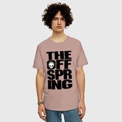 Футболка оверсайз мужская The Offspring, цвет: пыльно-розовый — фото 2