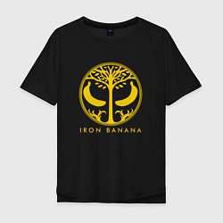 Футболка оверсайз мужская Iron Banana, цвет: черный