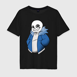 Футболка оверсайз мужская Sans, цвет: черный