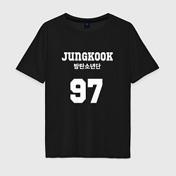 Футболка оверсайз мужская Jungkook 97, цвет: черный