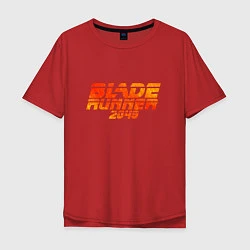 Футболка оверсайз мужская Blade Runner 2049, цвет: красный