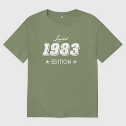 Футболка оверсайз мужская Limited Edition 1983, цвет: авокадо