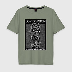 Футболка оверсайз мужская Joy Division: Unknown Pleasures, цвет: авокадо