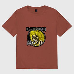 Футболка оверсайз мужская Iron Maiden Killers, цвет: кирпичный
