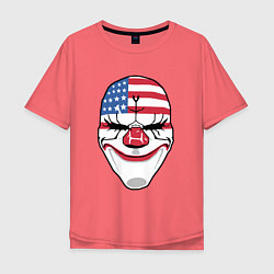 Футболка оверсайз мужская American Mask, цвет: коралловый