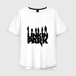 Футболка оверсайз мужская Linkin Park, цвет: белый