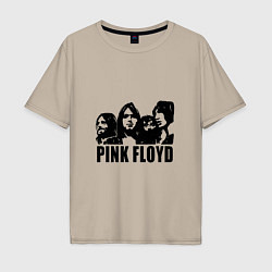 Футболка оверсайз мужская Pink Floyd, цвет: миндальный