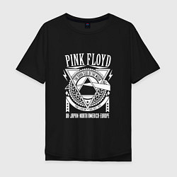 Футболка оверсайз мужская Pink Floyd, цвет: черный