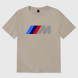 Футболка оверсайз мужская BMW M, цвет: миндальный