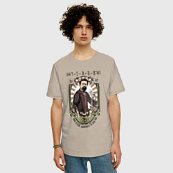 Футболка оверсайз мужская Антон Павлович Чехов, цвет: миндальный — фото 2