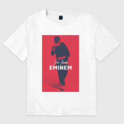Футболка оверсайз мужская Slim Shady: Eminem, цвет: белый