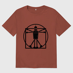 Футболка оверсайз мужская Bender da Vinchi, цвет: кирпичный