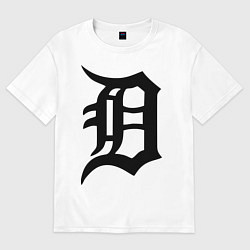 Футболка оверсайз мужская Detroit Tigers, цвет: белый
