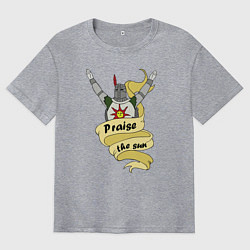 Футболка оверсайз мужская Praise the Sun, цвет: меланж