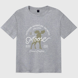 Футболка оверсайз мужская Mosse: Trade Mark, цвет: меланж