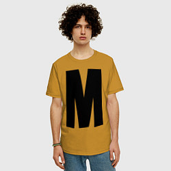 Футболка оверсайз мужская Мы(М), цвет: горчичный — фото 2