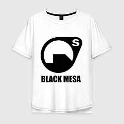 Футболка оверсайз мужская HL: Black mesa, цвет: белый