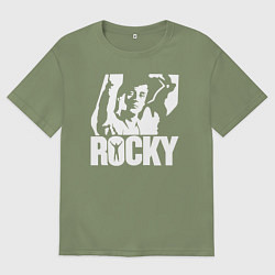 Футболка оверсайз мужская Rocky Balboa, цвет: авокадо