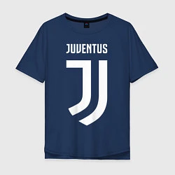 Футболка оверсайз мужская FC Juventus, цвет: тёмно-синий