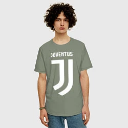 Футболка оверсайз мужская FC Juventus, цвет: авокадо — фото 2