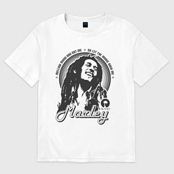 Футболка оверсайз мужская Bob Marley: Island, цвет: белый