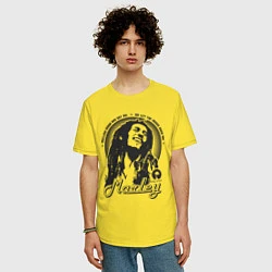 Футболка оверсайз мужская Bob Marley: Island, цвет: желтый — фото 2