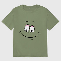 Футболка оверсайз мужская Позитив со всех сторон, цвет: авокадо