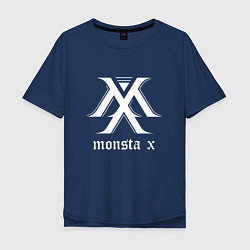Футболка оверсайз мужская Monsta X, цвет: тёмно-синий