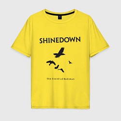 Футболка оверсайз мужская Shinedown: Sound of Madness, цвет: желтый