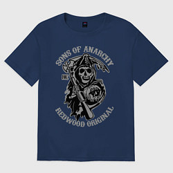 Футболка оверсайз мужская Sons of Anarchy: Redwood Original, цвет: тёмно-синий