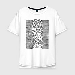 Футболка оверсайз мужская Unknown Pleasures, цвет: белый