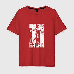 Футболка оверсайз мужская Salah 11, цвет: красный