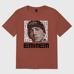 Футболка оверсайз мужская Eminem labyrinth, цвет: кирпичный