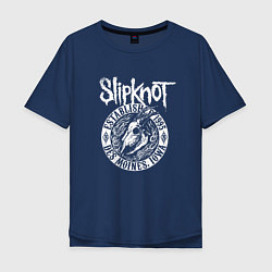 Футболка оверсайз мужская Slipknot est 1995, цвет: тёмно-синий