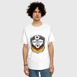 Футболка оверсайз мужская Germany League, цвет: белый — фото 2