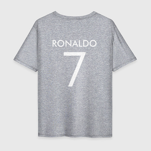 Мужская футболка оверсайз Ronaldo: Juve Sport / Меланж – фото 2