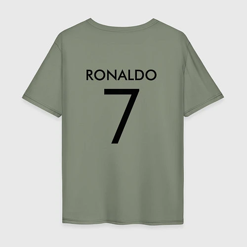 Мужская футболка оверсайз Ronaldo: Juve Sport / Авокадо – фото 2