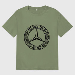 Футболка оверсайз мужская Mercedes-Benz, цвет: авокадо