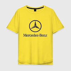 Футболка оверсайз мужская Logo Mercedes-Benz, цвет: желтый