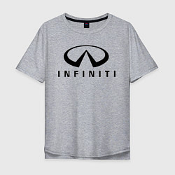 Футболка оверсайз мужская Infiniti logo, цвет: меланж