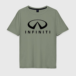 Футболка оверсайз мужская Infiniti logo, цвет: авокадо