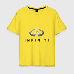 Футболка оверсайз мужская Logo Infiniti, цвет: желтый