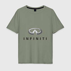 Мужская футболка оверсайз Logo Infiniti