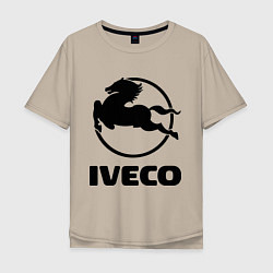 Футболка оверсайз мужская Iveco, цвет: миндальный
