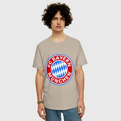 Футболка оверсайз мужская Bayern Munchen FC, цвет: миндальный — фото 2