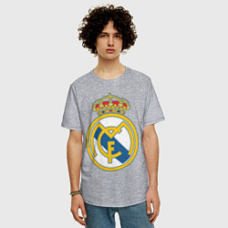 Футболка оверсайз мужская Real Madrid FC, цвет: меланж — фото 2